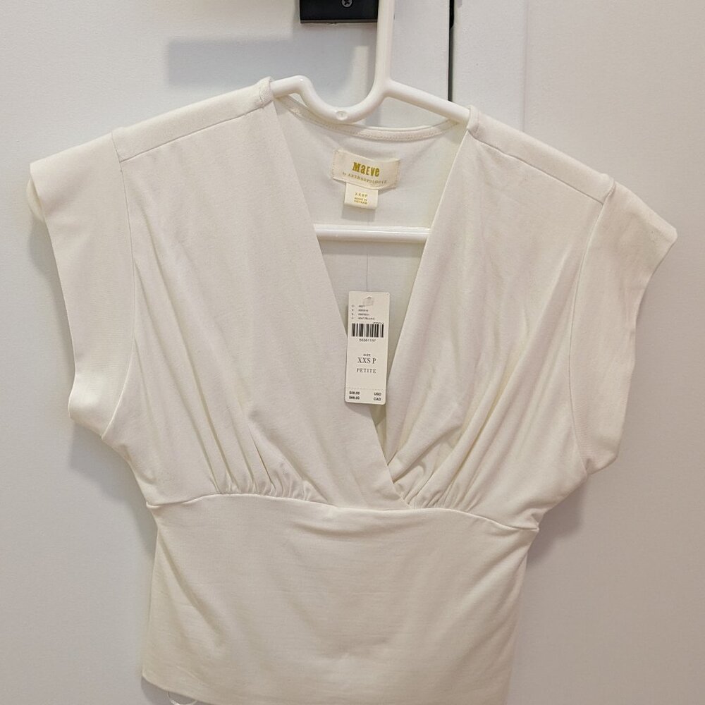 Anthropologie Maeve XXSP white top